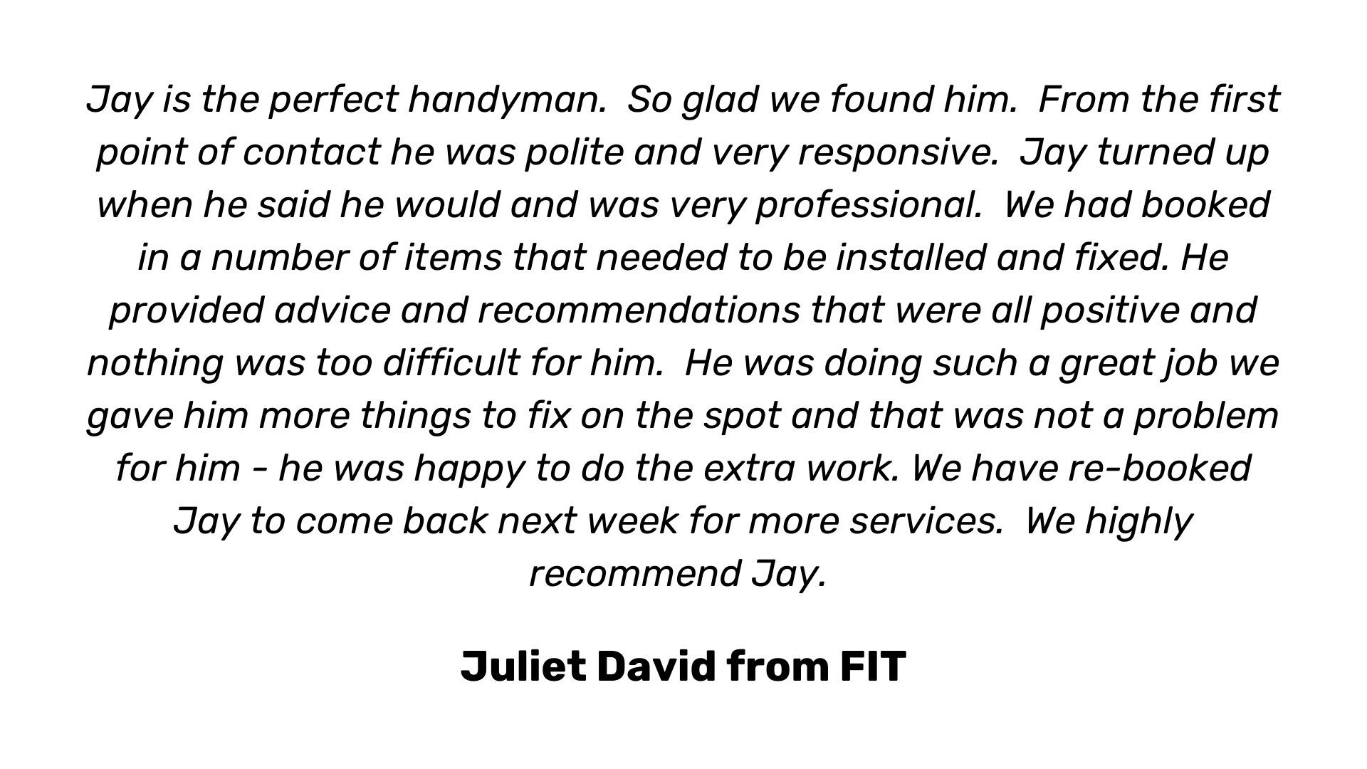 Roseville Building Services Testimonial